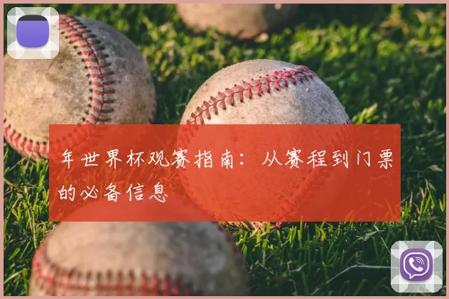 年世界杯观赛指南:从赛程到门票的必备信息